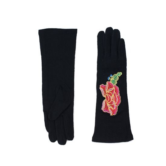 Dámské rukavice zdobené růží
