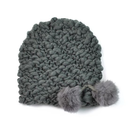 Čepice pletená ekru