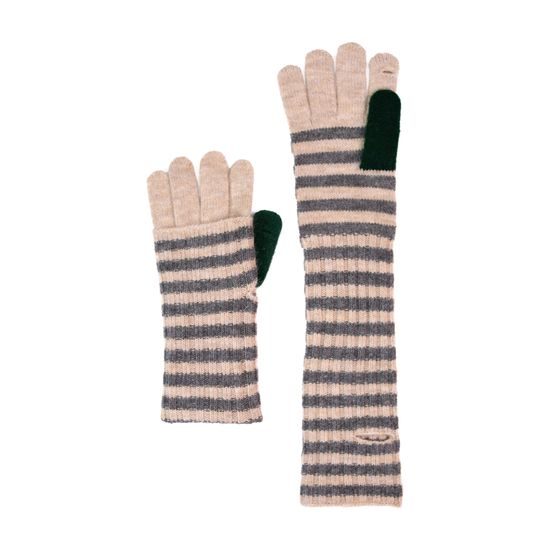 Čepice, úzká šála a rukavice - vícebarevná