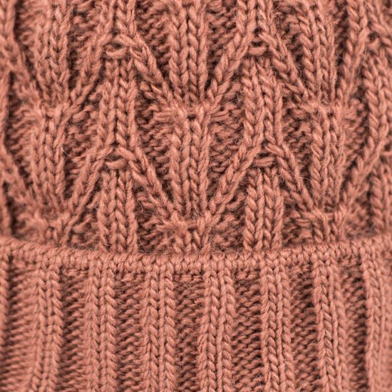 Čepice bordó s bambulí