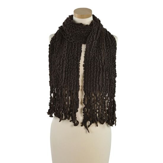 Šál Suzy - tmavohnědý