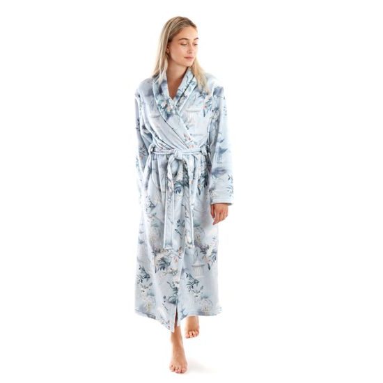 Dámský dlouhý župan s šálovým límcem Miya Japonská zahrada