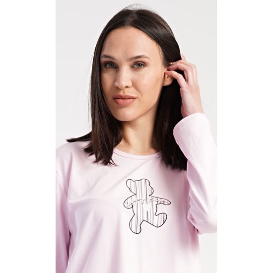 Dámské pyžamo dlouhé Paulína - světle růžová