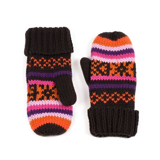 Rukavice Turku - tmavohnědá