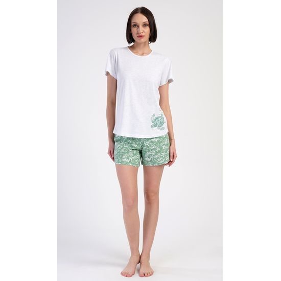 Dámské pyžamo šortky Želva - světle šedá