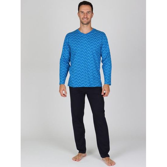 Pánské dlouhé pyžamo ZANE