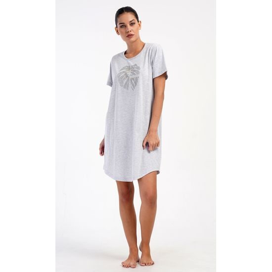 Dámské domácí šaty s krátkým rukávem Alžběta - petrolejová