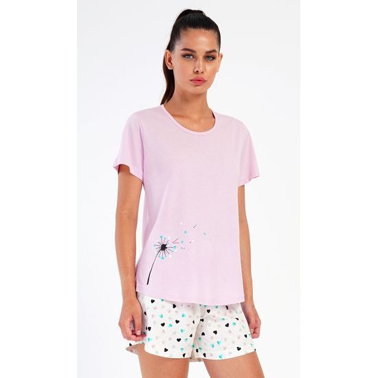 Dámské pyžamo šortky Pampeliška - mentolová