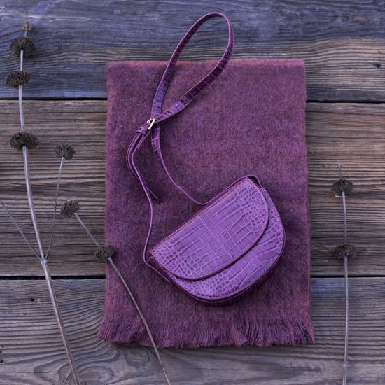 Crossbody kabelka Aligátor modrá