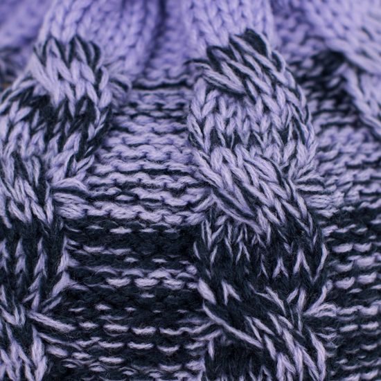 Zimní stínovaná čepice růžová