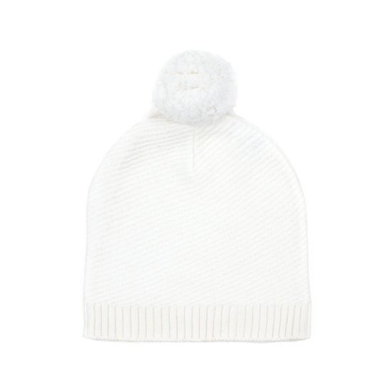 Čepice s bambulí černá