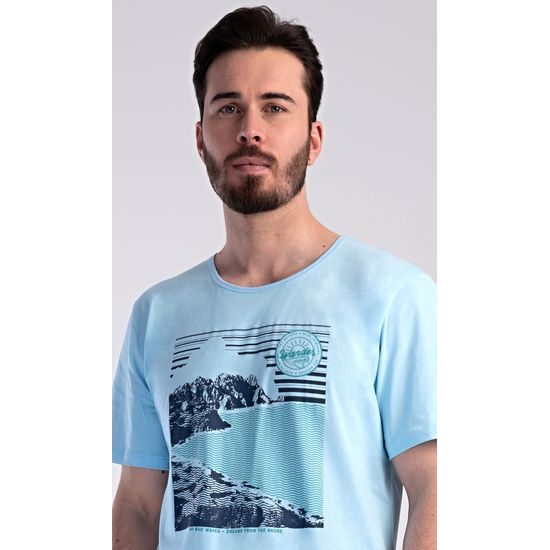 Pánské pyžamo šortky Wander - světle modrá