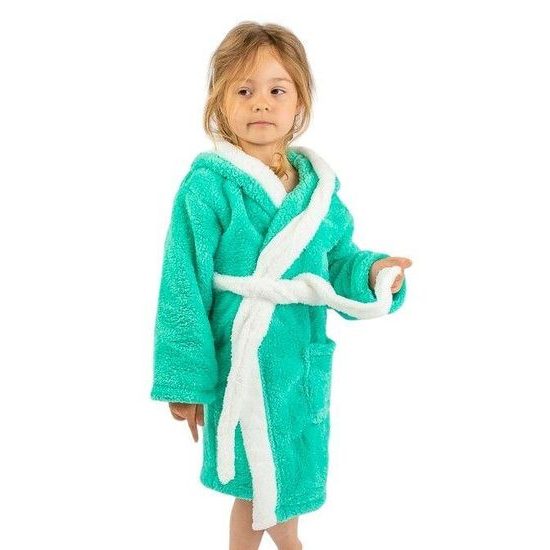 Dětský župan Králíček zelený s ušima