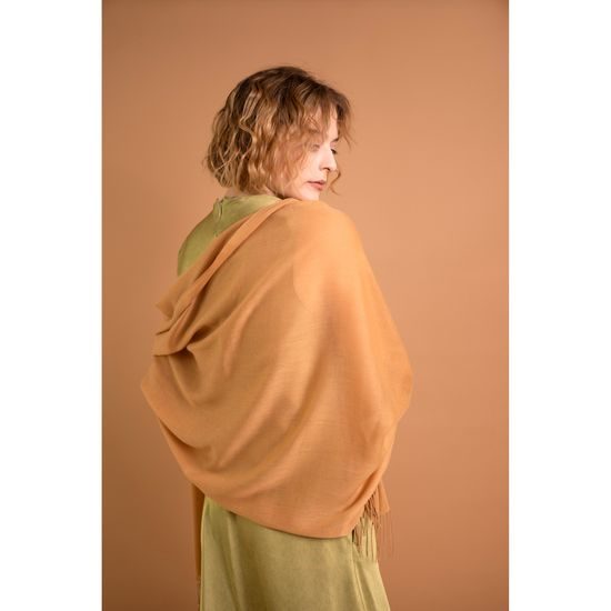 Šál Samadi - tmavobéžová