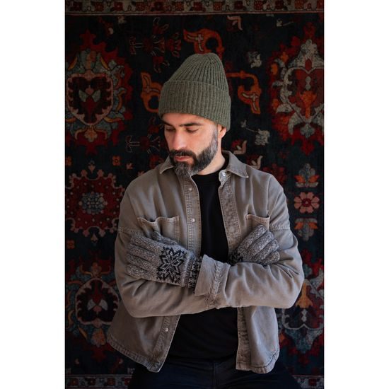 Zimní čepice - khaki