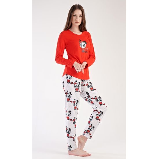 Dámské pyžamo dlouhé Anežka - světle šedá