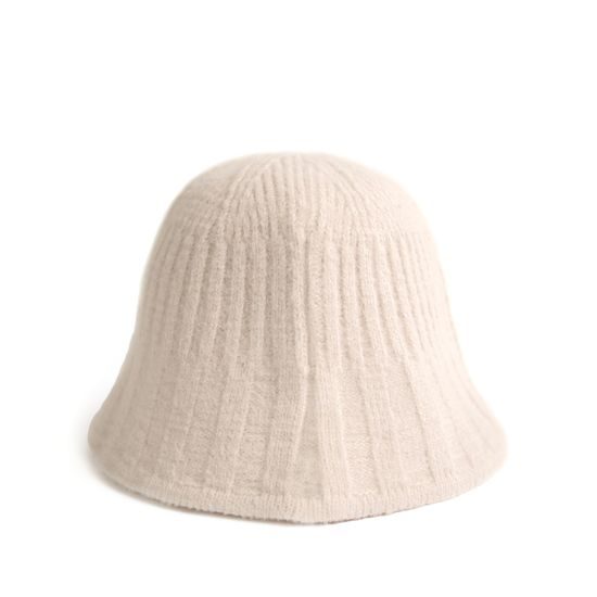 Teplý zimní klobouk - ecru