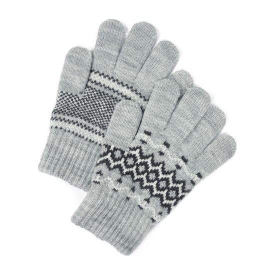 Čepice, rukavice, šála - šedá