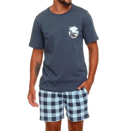 Pánské pyžamo 4416 deep blue