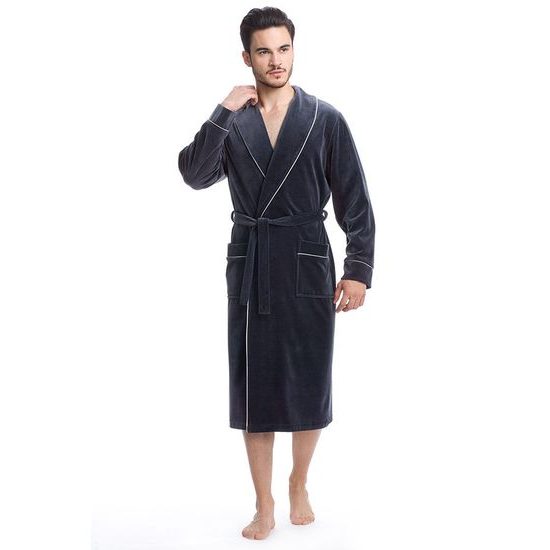 Pánský župan RONALDO šedý