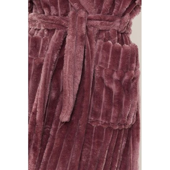 Dámský dlouhý huňatý župan Sutton fialový