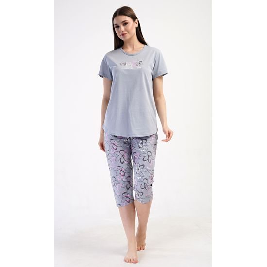 Dámské pyžamo kapri Mia - světle růžová