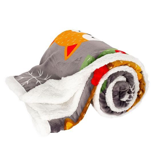 Deka 150 x 200 cm, s beránkem, mikroflanel, 460 GSM