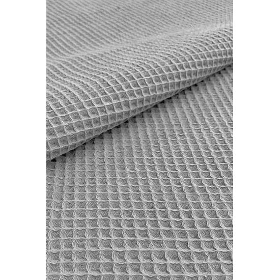 Vaflový župan Esbo do sauny - světle šedá