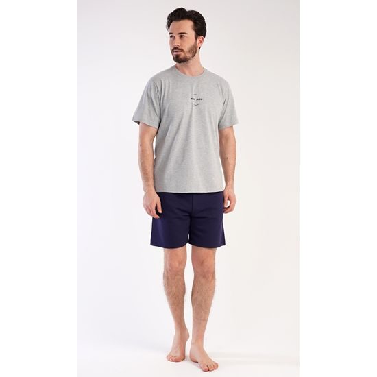 Pánské pyžamo šortky Andreas - šedá