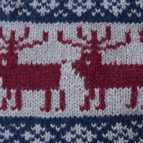 Šedé rukavice se soby