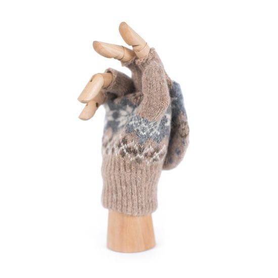 Pletené odepínací palčáky vzorované