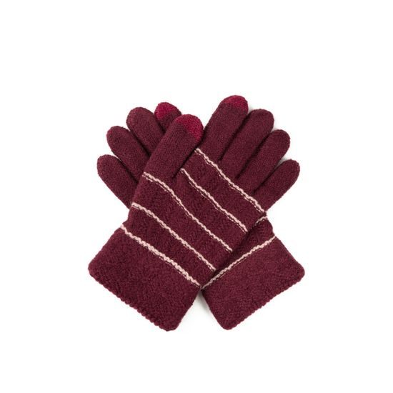 Rukavice černé s pruhy