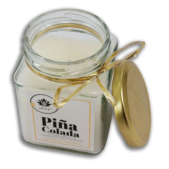 ARÔME Svíčka 170 g, v barevném skle s víčkem, Pina Colada