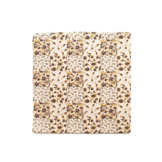 Bandana béžový šátek do vlasů s potiskem