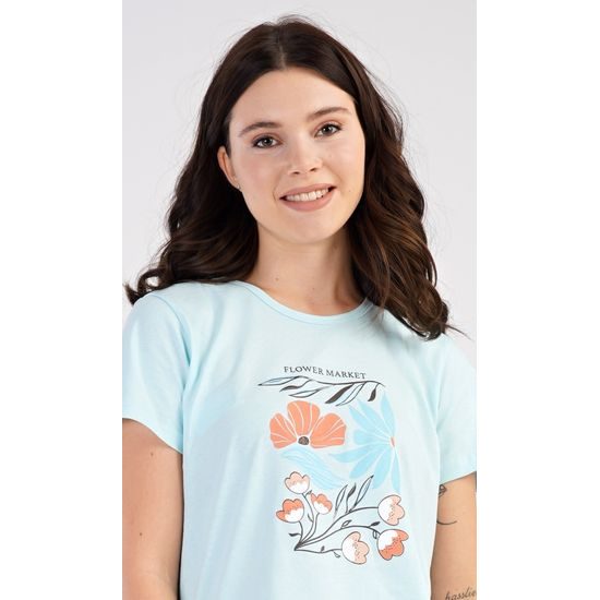 Dámské pyžamo šortky Melissa - mentolová