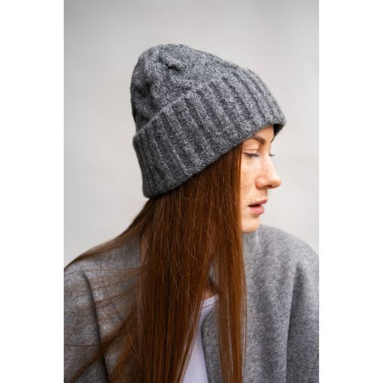 Čepice Manela - tmavošedá