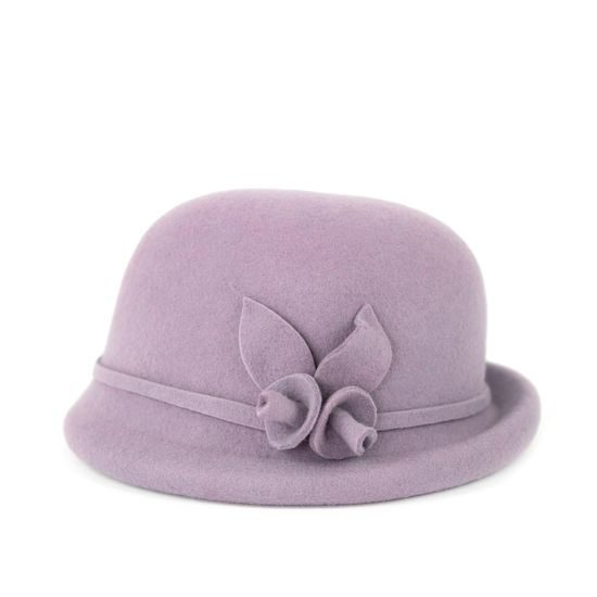 Elegantní klobouk z vlny červený