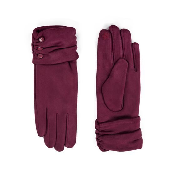 Elegantní rukavice s knoflíčky zelené