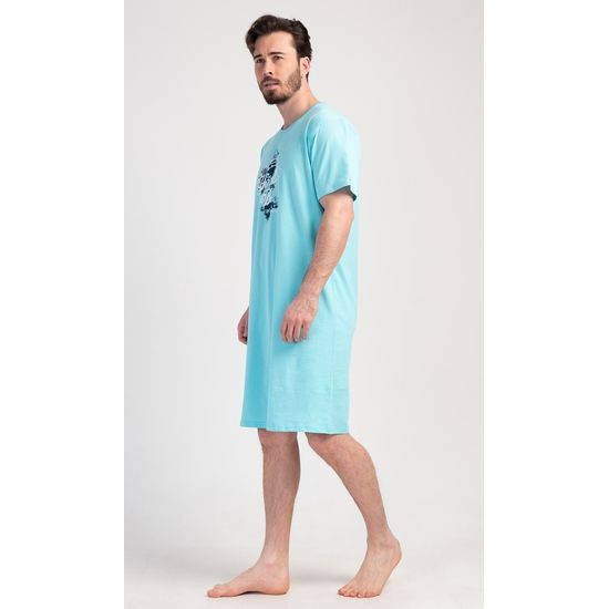 Pánská noční košile s krátkým rukávem Honolua bay - mátová