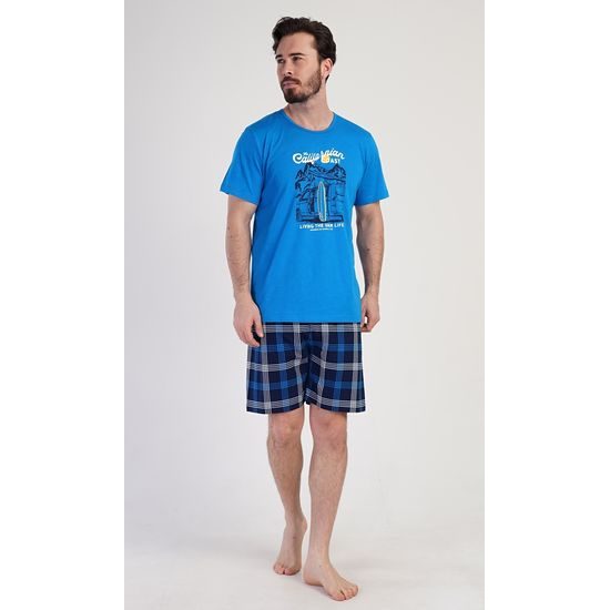 Pánské pyžamo šortky California - modrá
