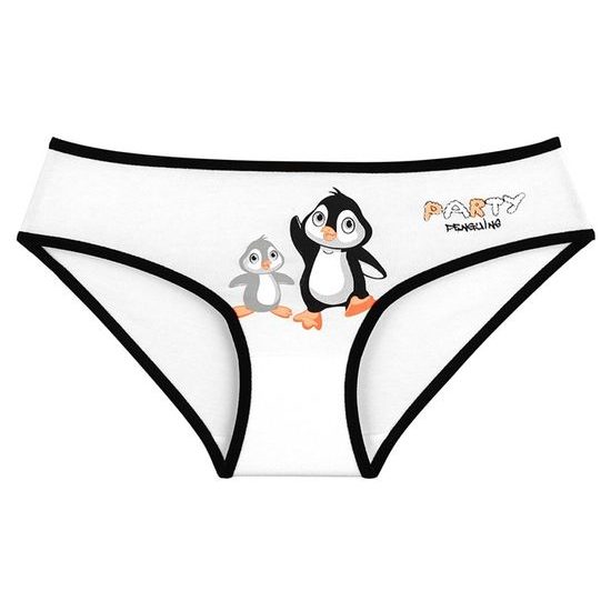 Dětské kalhotky Tučňáci na párty - růžová