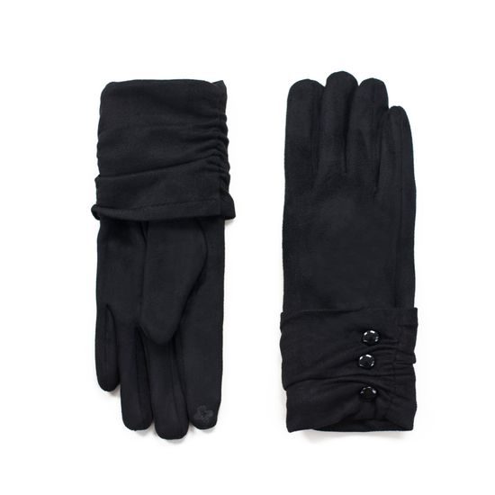 Elegantní rukavice s knoflíčky zelené