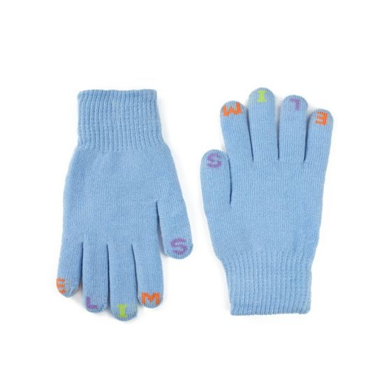 Dětské rukavice na zimu světle modré