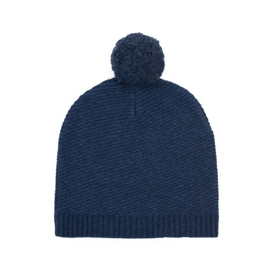 Čepice s bambulí černá