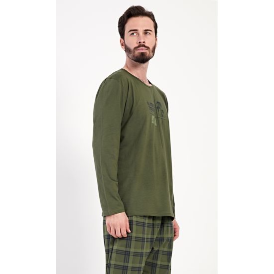 Pánské pyžamo dlouhé Sunshine paradise - khaki