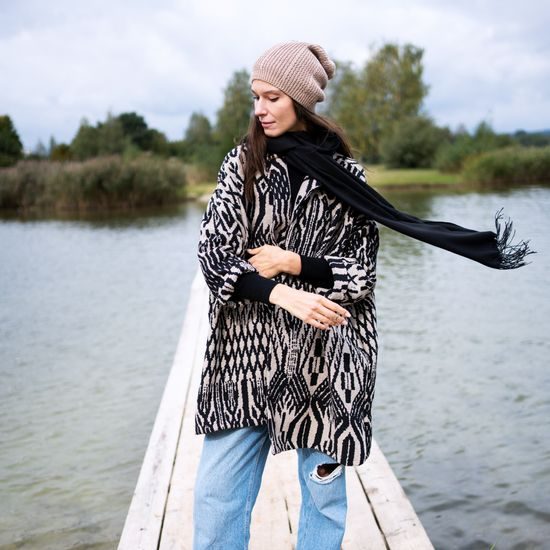 Jemný šál oranžový