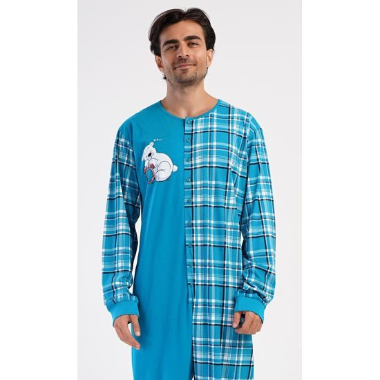 Pánský overal Méďa Ospalec - tyrkysová