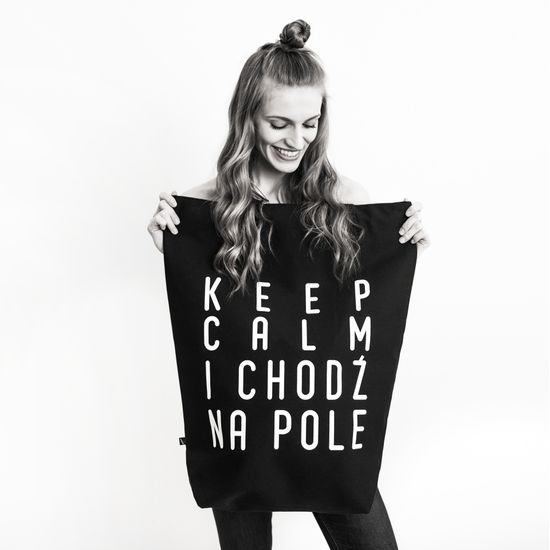 XXL Taška Keep calm černá