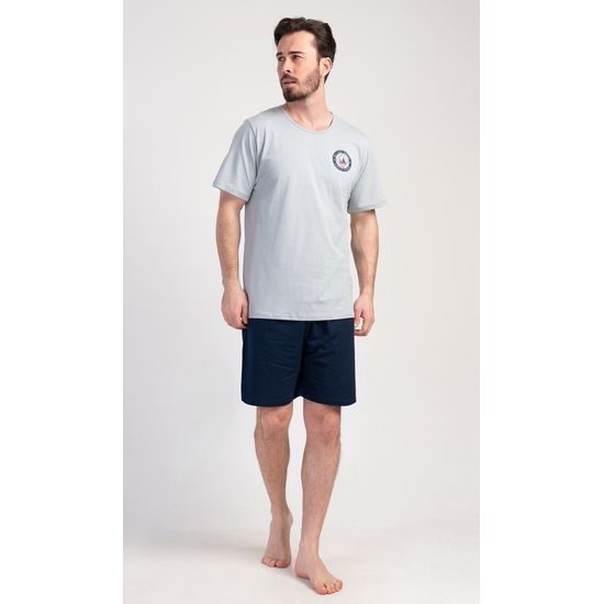 Pánské pyžamo šortky Sea - mentolová