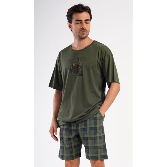 Pánské pyžamo šortky David - khaki